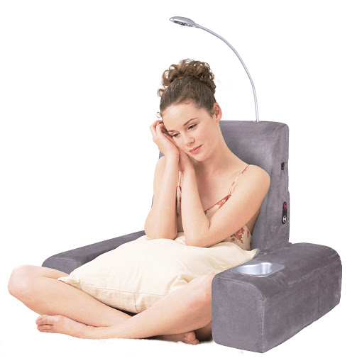 Carepeutic® Backrest Bed Lounger with Heated Comfort Massage - Click Image to Close